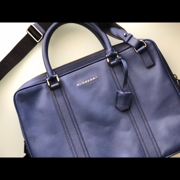 burberry london leather briefcase